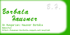 borbala hausner business card